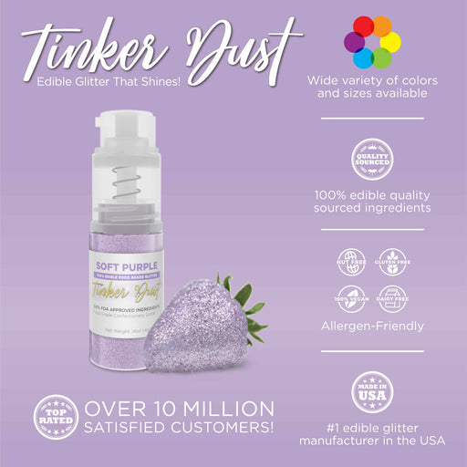 Soft Purple Tinker Dust® Glitter | 4g Spray Pump by the Case-Wholesale_Tinker Dust_Mini Pumps-bakell