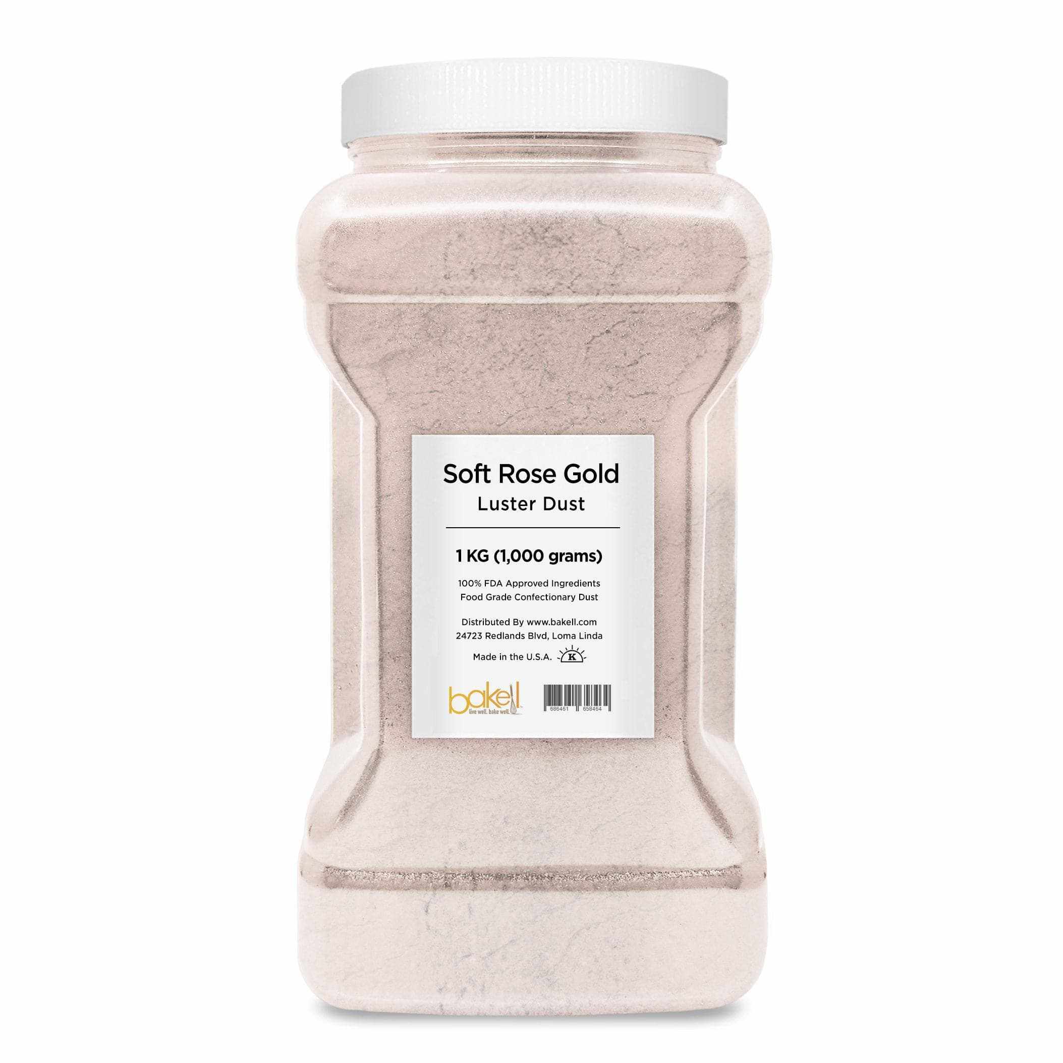 Soft Rose Gold Edible Luster Dust & Paint | FDA Approved | Bakell.com