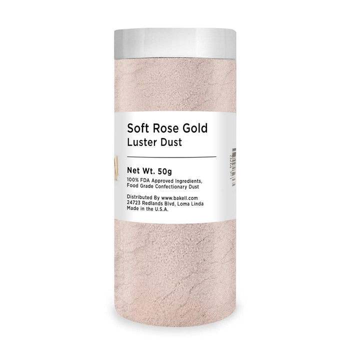 Soft Rose Gold Edible Luster Dust & Paint | FDA Approved | Bakell.com