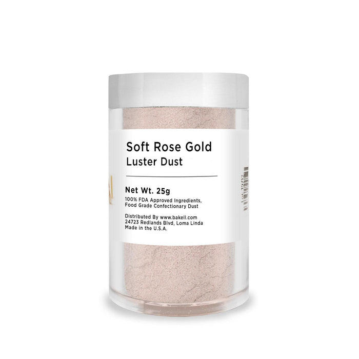 Soft Rose Gold Edible Luster Dust & Paint | FDA Approved | Bakell.com