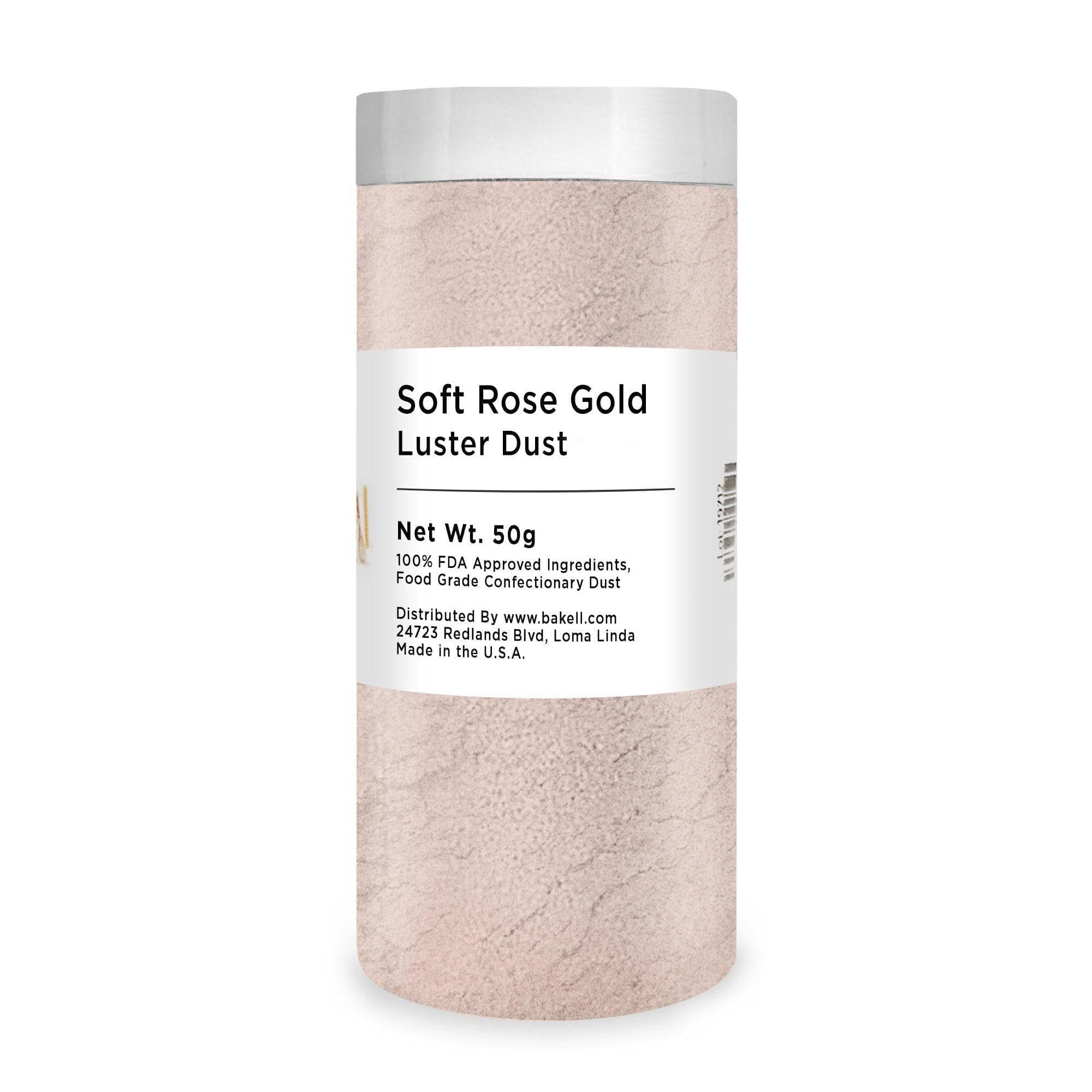 Soft Rose Gold Edible Luster Dust & Paint | FDA Approved | Bakell.com