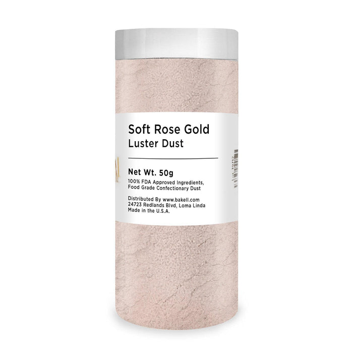 Soft Rose Gold Edible Luster Dust & Paint | FDA Approved | Bakell.com