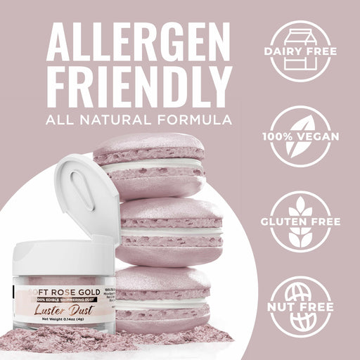 Soft Rose Gold Luster Dust Private Label-Private Label_Luster Dust-bakell