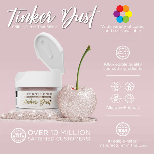 Soft Rose Gold Tinker Dust® Glitter Bulk Size-Bulk_Tinker Dust-bakell