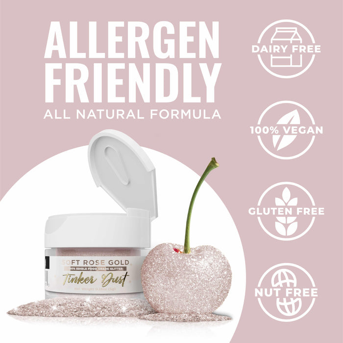 Soft Rose Gold Tinker Dust® Glitter Bulk Size-Bulk_Tinker Dust-bakell