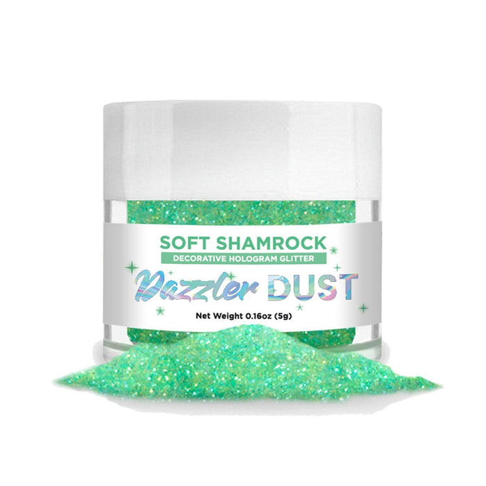 Soft Shamrock Dazzler Dust® 5 Gram Jar-Dazzler Dust_5G_Google Feed-bakell