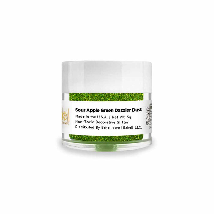 Sour Apple Green Dazzler Dust® 5 Gram Jar-Dazzler Dust_5G_Google Feed-bakell