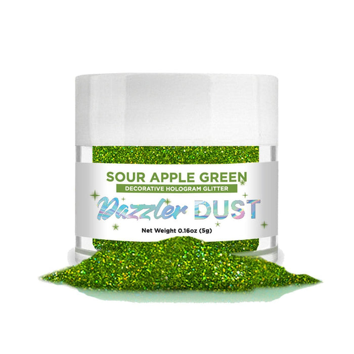 Sour Apple Green Dazzler Dust® 5 Gram Jar-Dazzler Dust_5G_Google Feed-bakell