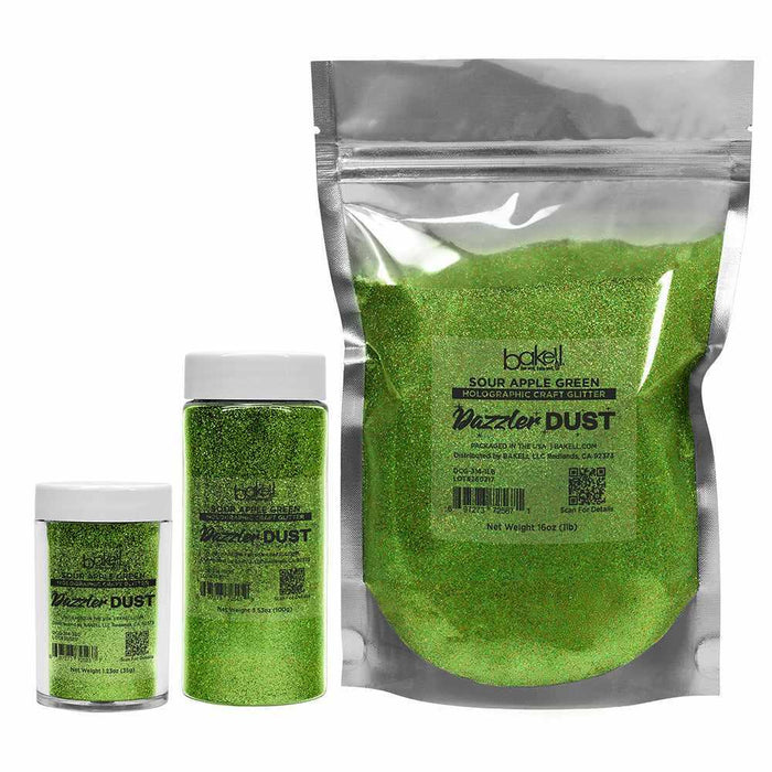Sour Apple Ultrafine Holographic Craft Glitter Dazzler Dust | Premium Polyester Non-Toxic | Bakell-B2C_Dazzler Dust-bakell