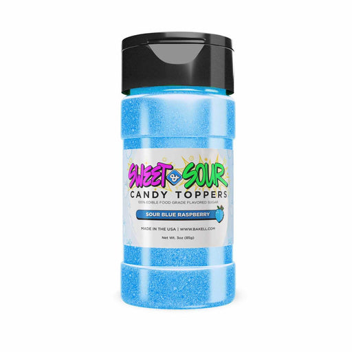 Tangy Sensation | Sweet & Sour Candy Toppers in Convenient 85g Container | Blue Raspberry Bliss