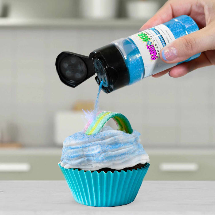 Cupcake Magic | Transform Your Treats with Sweet & Sour Candy Toppers | Blue Raspberry Sour Candy Twist