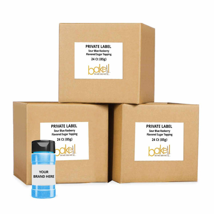 Sour Blue Raspberry | Sweet & Sour Candy Toppers for Private Label-Private Label_Candy Toppers-bakell