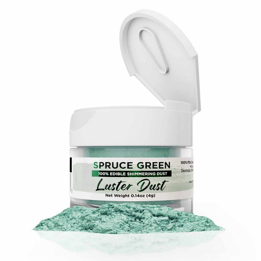 Spruce Green Luster Dust 4 Gram Jar-Luster Dust_4G_Google Feed-bakell