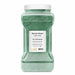 1KG clear plastic jar of Spruce Green Luster Dust with a white lid and product label.