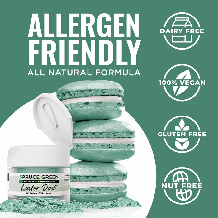 Spruce Green Luster Dust Private Label-Private Label_Luster Dust-bakell