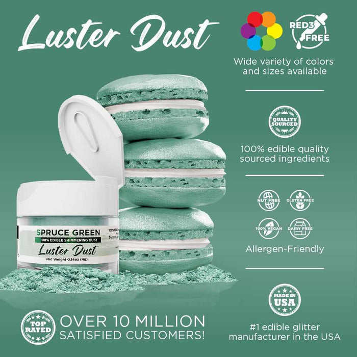 Spruce Green Luster Dust Wholesale-Wholesale_Luster Dust-bakell