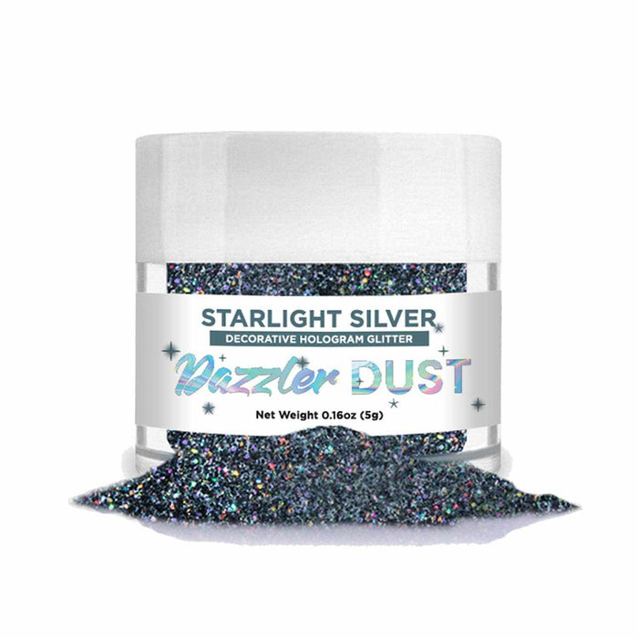 Starlight Silver Dazzler Dust® 5 Gram Jar-Dazzler Dust_5G_Google Feed-bakell