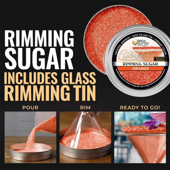 Orange Rimming Sugar | Bulk