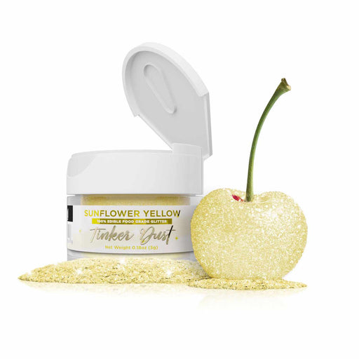 Sunflower Yellow Edible Glitter | Tinker Dust®-Tinker Dust-bakell