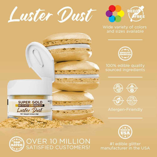 Super Gold Luster Dust Bulk Size-Bulk_Luster Dust-bakell