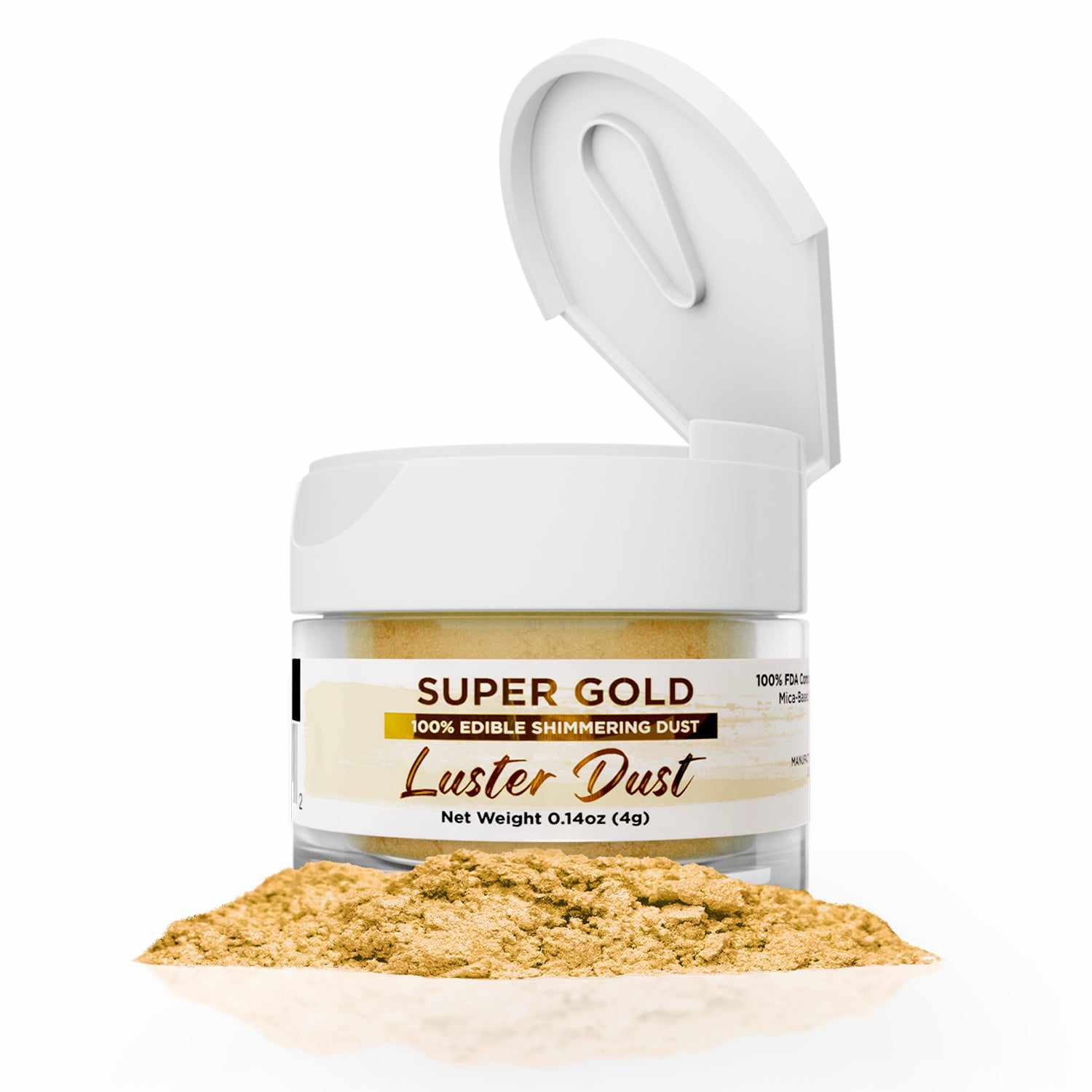 Super Gold Luster Dust Edible | Bakell-Luster Dusts-bakell