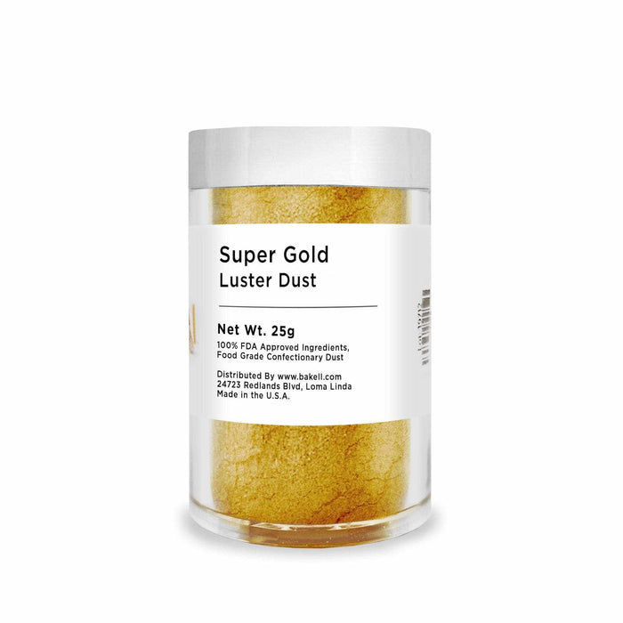 Super Gold Luster Dust | Voted #1 FDA Approved Glitter | Bakell.com