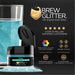 Teal Brew Glitter Mini Spray Pump | Private Label-Private Label_Brew Glitter 4g Pump-bakell