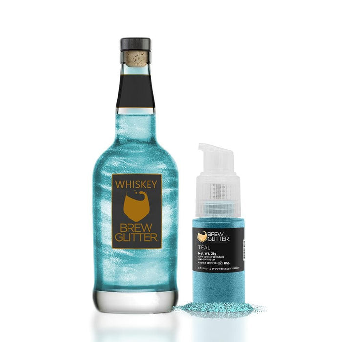 Teal Brew Glitter® Spray Pump Private Label-Private Label_Brew Glitter Pump-bakell