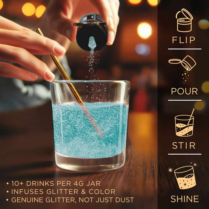 Teal Brew Glitter® 45g Shaker-Bulk_Brew Glitter_Shaker-bakell