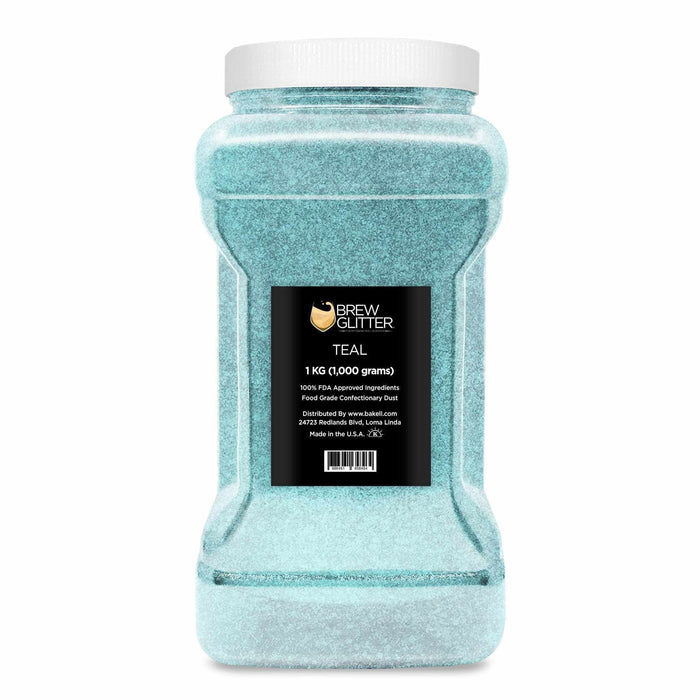 Teal Green Brew Glitter®, Bulk Size | Bakell Beverage & Beer Glitters