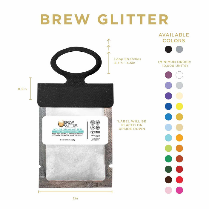 Teal Color Changing Brew Glitter Necker | Wholesale | Bakell