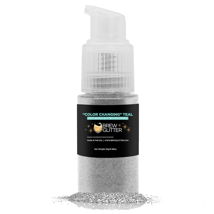 Buy Teal Color Changing Brew Glitter® Spray Pump | Bakell