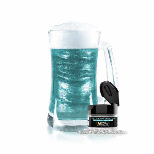 Teal Color Changing Edible Drink Glitter| Bakell