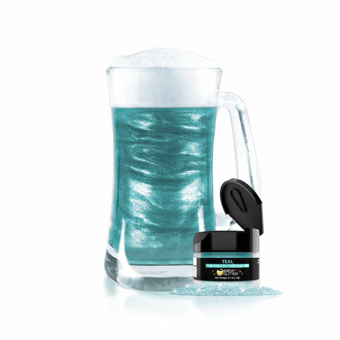 Teal Edible Glitter for Beer, Cocktails & Wine | Bakell.com