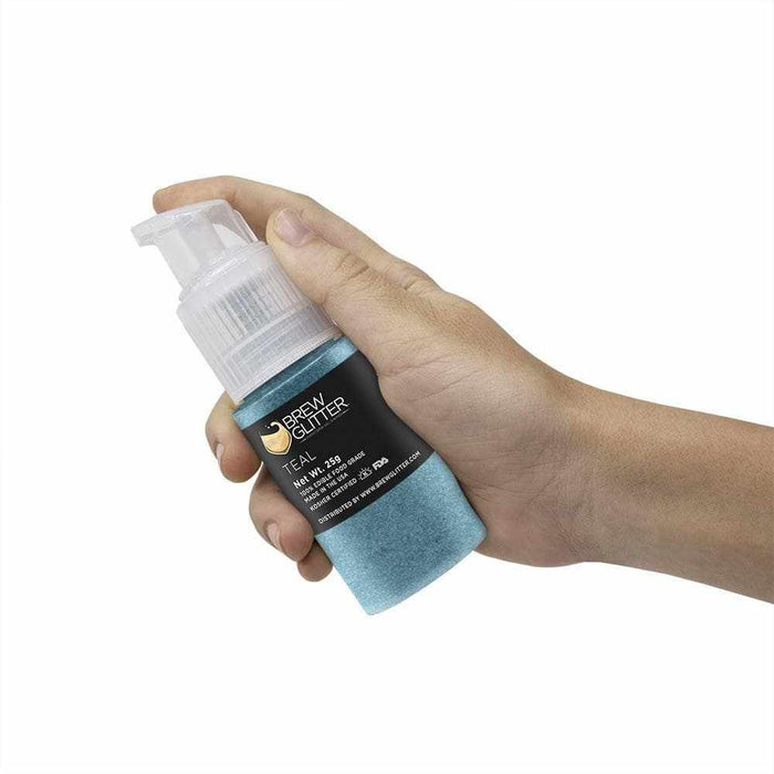 Teal Edible Glitter Spray Pump | Brew Glitter | Bakell