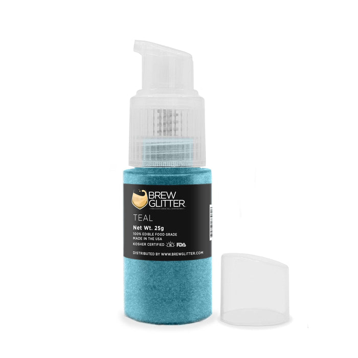 Teal Edible Glitter Spray Pump | Brew Glitter | Bakell