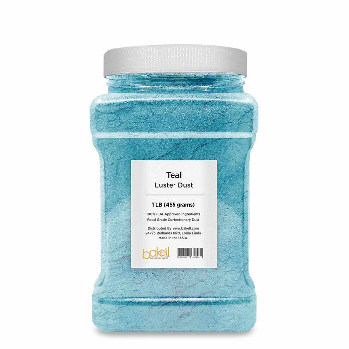 Blue Teal Luster Dust | 100% Edible & Kosher Pareve | Wholesale | Bakell.com