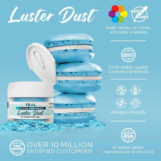 Teal Luster Dust Wholesale-Wholesale_Luster Dust-bakell