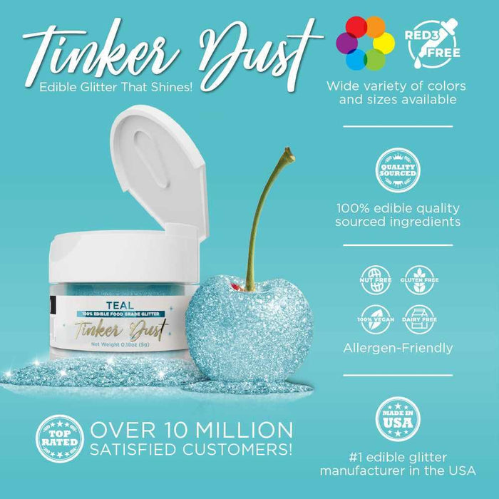 Teal Tinker Dust® Glitter Bulk Size-Bulk_Tinker Dust-bakell