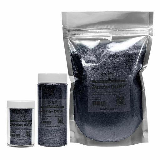 True Black Ultrafine Metallic Craft Glitter Dazzler Dust | Premium Polyester Non-Toxic | Bakell-B2C_Dazzler Dust-bakell