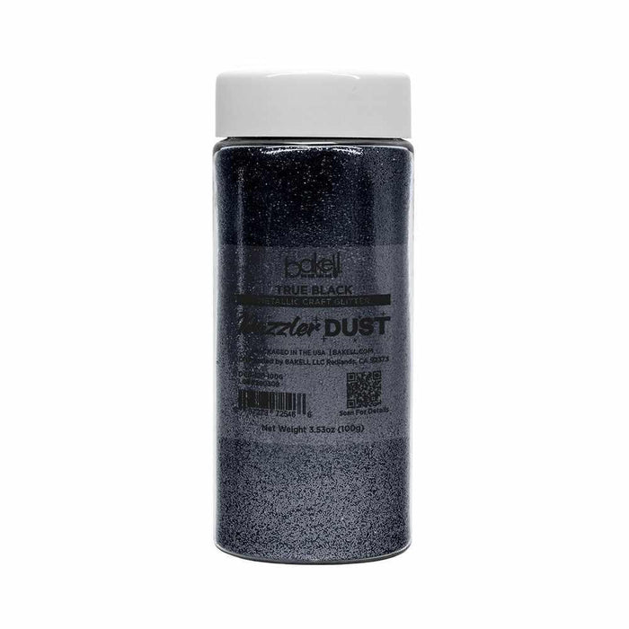 True Black Ultrafine Metallic Craft Glitter Dazzler Dust | Premium Polyester Non-Toxic | Bakell-B2C_Dazzler Dust-bakell
