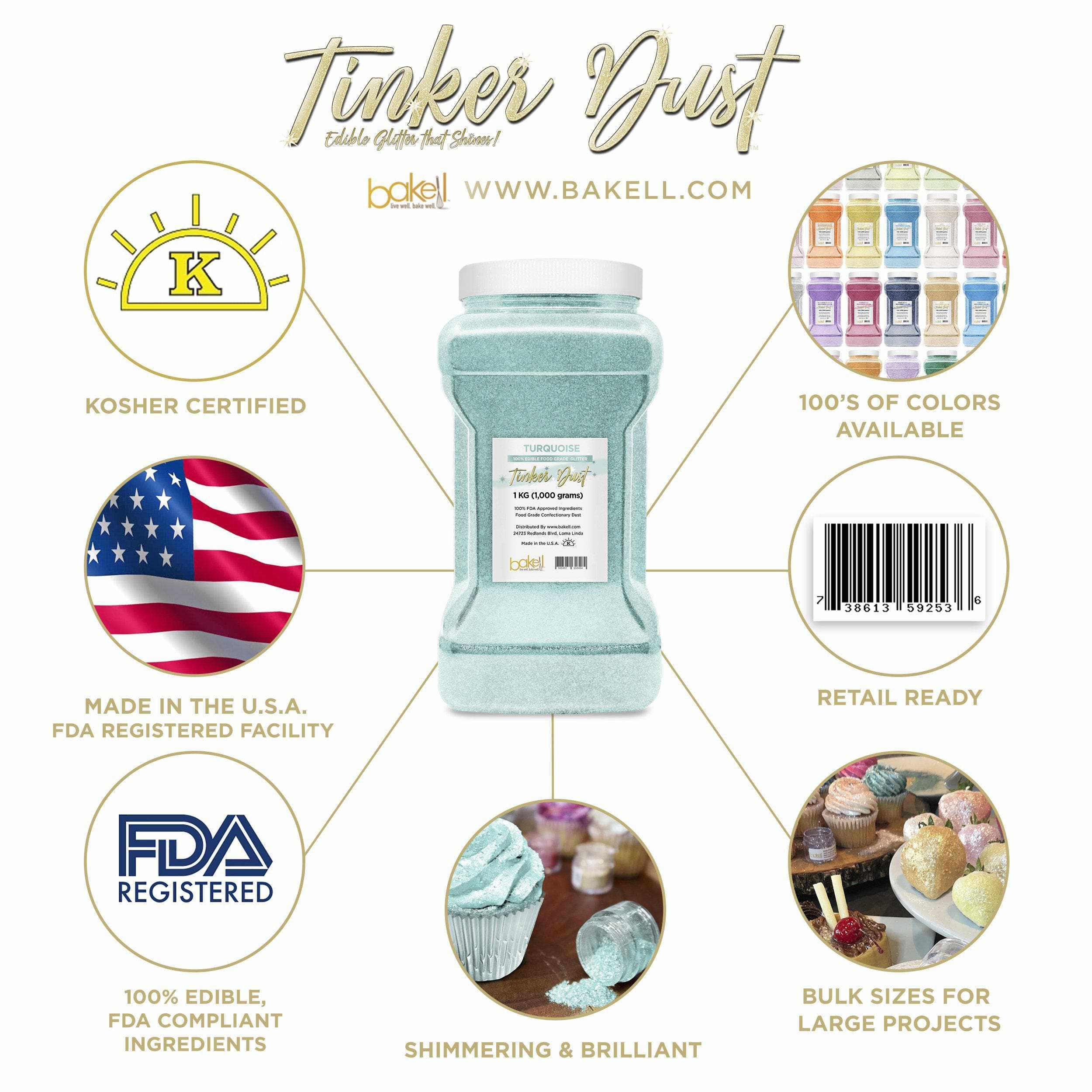 Turquoise Tinker Dust | #1 Site for Glitters | Bakell