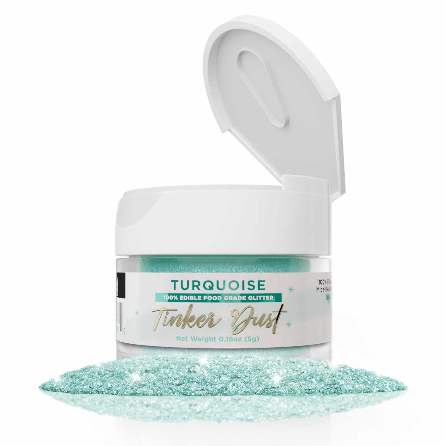 Turquoise Edible Glitter | Tinker Dust®-Tinker Dust-bakell