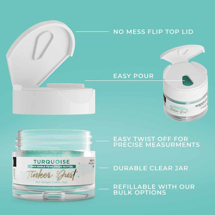Turquoise Tinker Dust® Glitter Private Label-Private Label_Tinker Dust-bakell