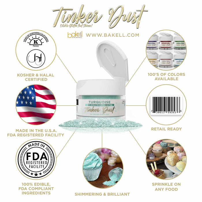 Turquoise Tinker Dust® Glitter Wholesale-Wholesale_Case_Tinker Dust-bakell