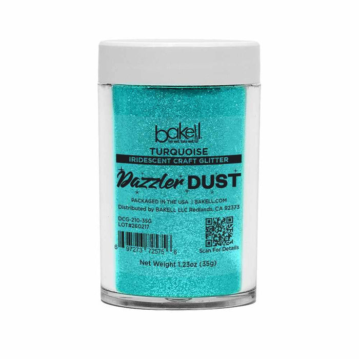 Turquoise Ultrafine Iridescent Craft Glitter Dazzler Dust | Premium Polyester Non-Toxic | Bakell-B2C_Dazzler Dust-bakell