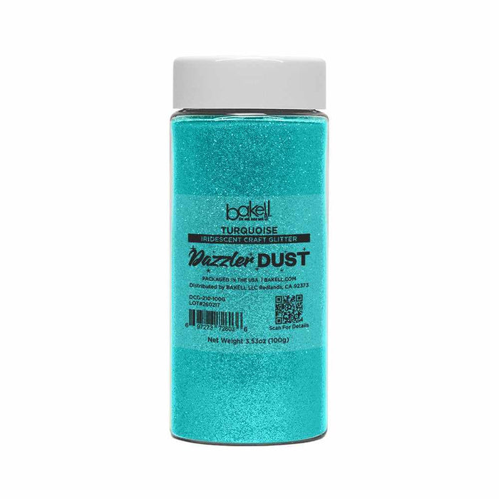 Turquoise Ultrafine Iridescent Craft Glitter Dazzler Dust | Premium Polyester Non-Toxic | Bakell-B2C_Dazzler Dust-bakell