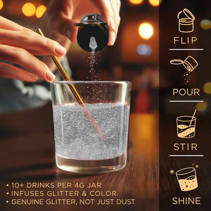 White Edible Glitter for Drinks | Brew Glitter®-B2C_Brew Glitter_Beer-bakell