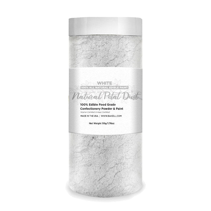 White All Natural Petal Dust | Edible Food Coloring Powder | Kosher | Bakell.com