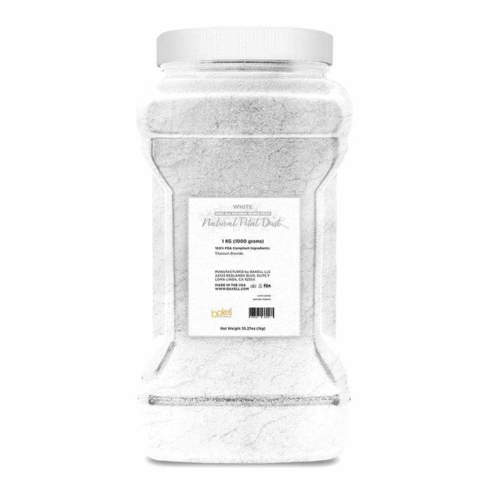 White All Natural Petal Dust | Edible Food Coloring Powder | Kosher | Bakell.com